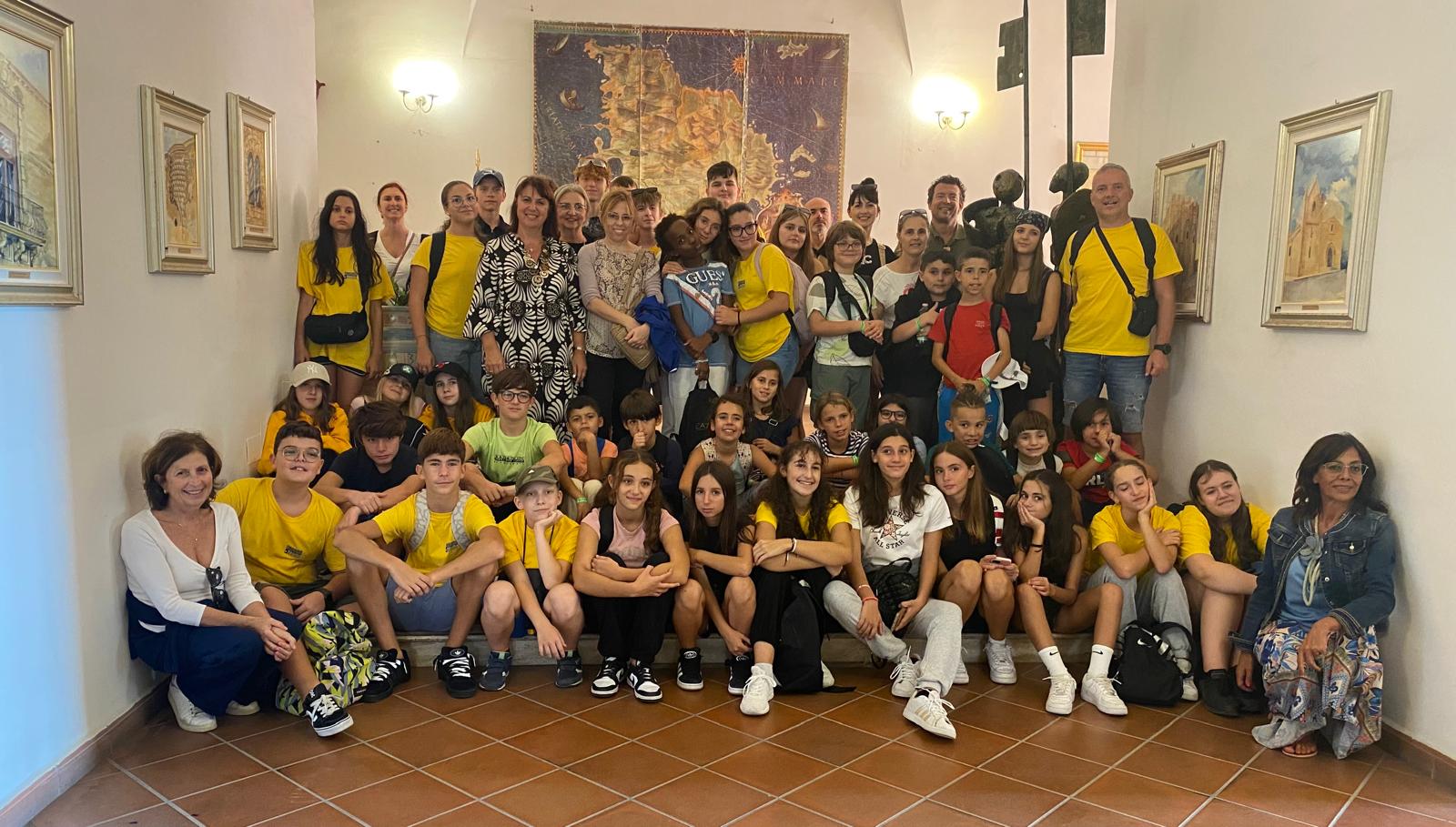 Visita a Palazzo di Città delle delegazioni del progetto Erasmus "Sports Volunteers Clubs"